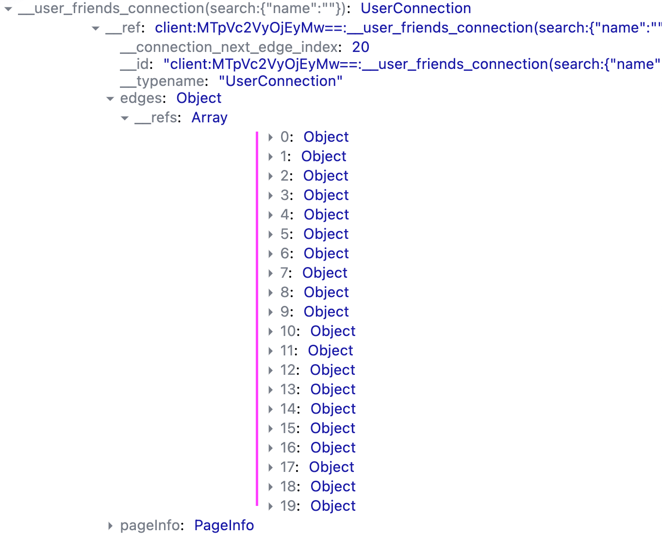 Expanded internal field for connectionIt's all there